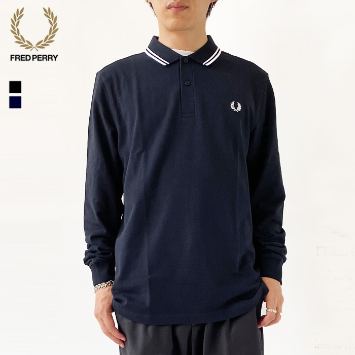 フレッドペリー ポロシャツ メンズ FRED PERRY M3636 長袖 ロングスリーブ 鹿の子 ワンポイント ティップライン (クーポン対象外)