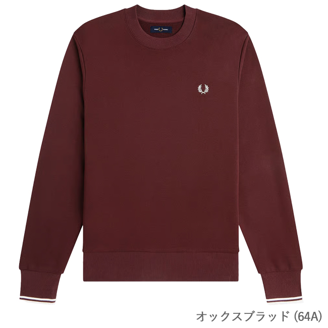 4*1様 美品　フレッドペリーロンT トレーナー　Lサイズ　メンズ FRED PERRY（フレッドペリー） スウェット トレーナー Crew Neck