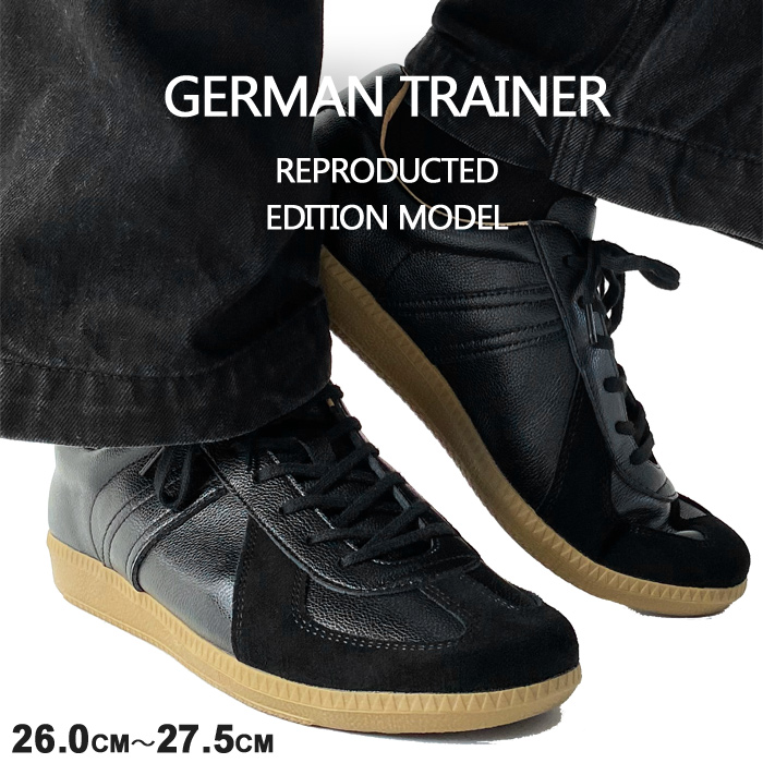 その他ブランド / ドイツ軍/ジャーマントレーナー/ローカットスニーカー/--/BLK/レザー GERMAN TRAINER（ジャーマントレーナー） スニーカー メンズ GERMAN