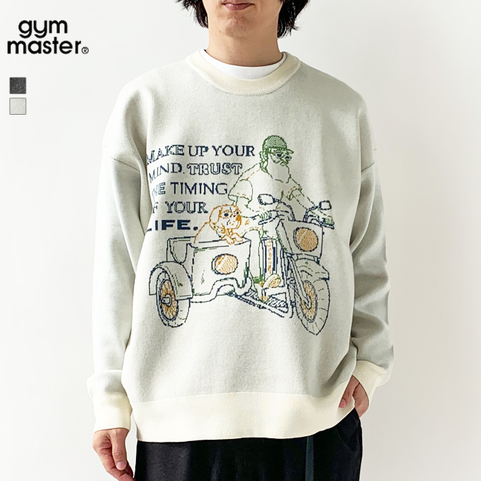 楽天市場】gym master 公式 ジャガードニットひじおじさんクルー