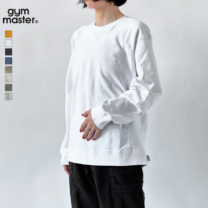 ジムマスター Tシャツ レディース gym master 10.4oz プレミアムヘビーウェイト クルーネック G802301 長袖 ロンT 両Vガゼット 厚手 無地