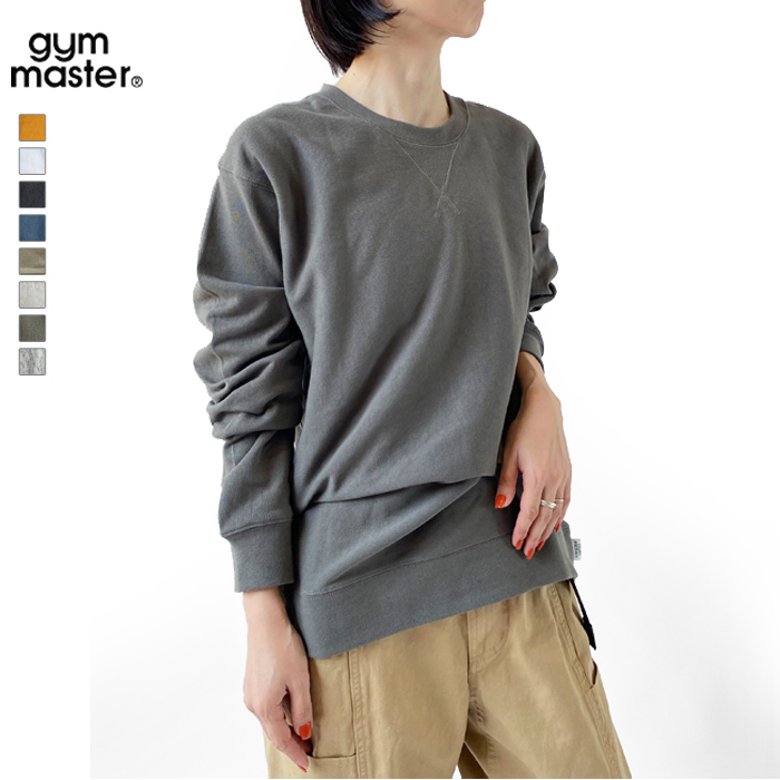 ジムマスター Tシャツ レディース gym master 10.4oz プレミアムヘビーウェイト クルーネック G802301 長袖 ロンT 両Vガゼット 厚手 無地