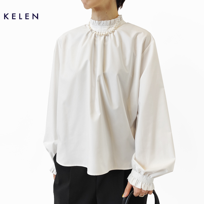 シャツ KELEN ケレン シャツ ベージュ LKL24WBL2182 Kelen ケレン ブラウス トップス レディース KELEN MARLA バック