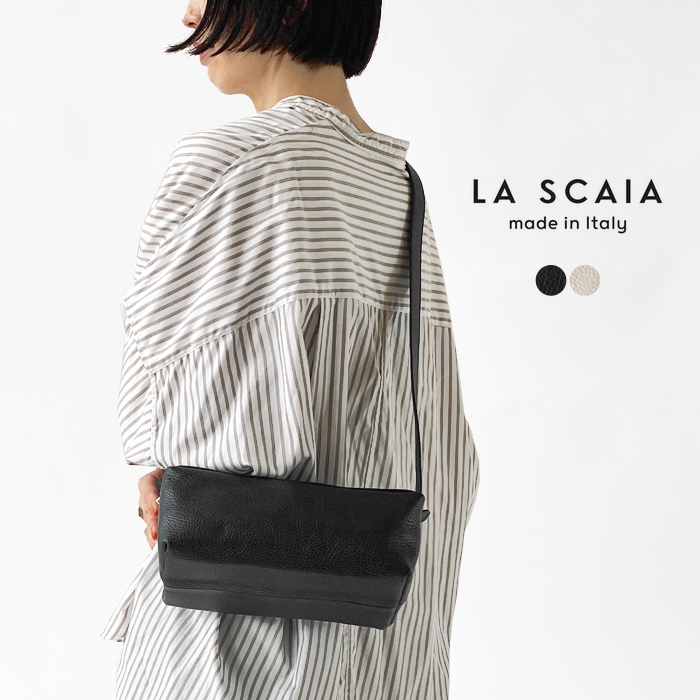 【未使用】LA SCAIA ラスカイア ワンハンドル トートバッグ ブラック 黒 LA SCAIA/ラスカイア】ワンハンドルトートバッグ | ユー バイ