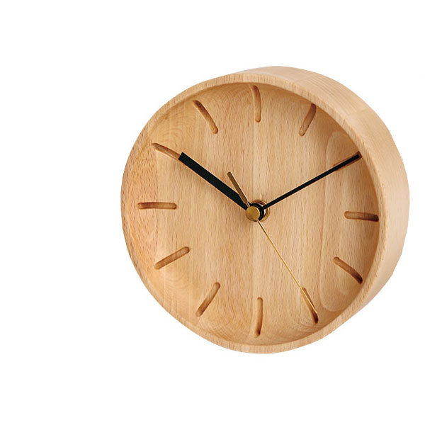 壁掛け時計 天然木 木製 ウォールクロック 50丸 ビーチ 掛け時計 インテリア クロック HIDAKAGU/ラトレ(Latree) TIME (PL1TIM-0100000-BEOL)｜j-piaplus｜02