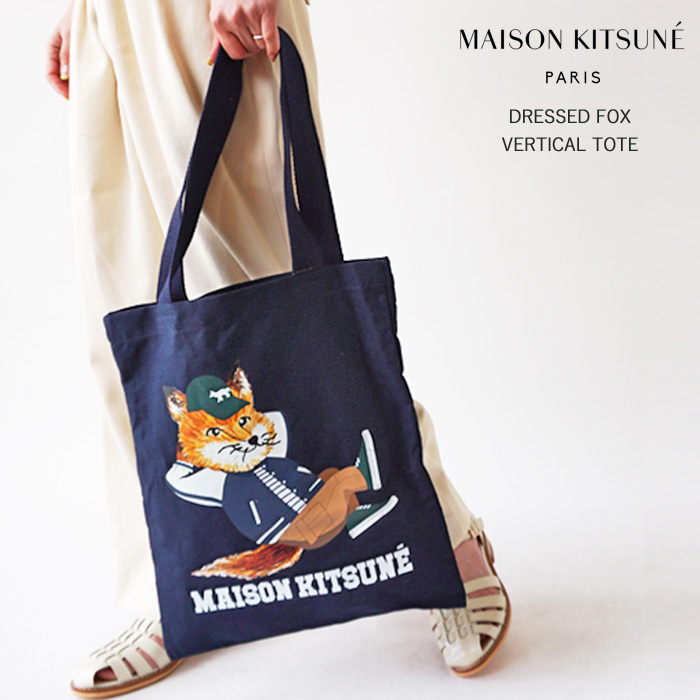 メゾンキツネ トートバッグ レディース メンズ MAISON KITSUNE DRESSED FOX VERTICAL TOTE トート  KU05002WW0008 : maisonkitsune-ku05002ww0008 : ジェイピアプラス - 通販 - Yahoo!ショッピング