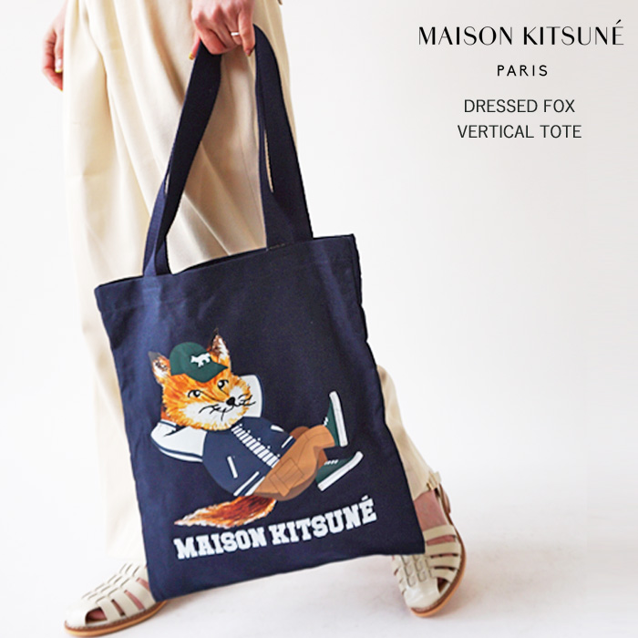 メゾンキツネ トートバッグ レディース メンズ MAISON KITSUNE DRESSED