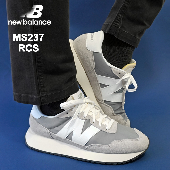 ニューバランス スニーカー メンズ new balance MS237RCS GRAY カジュアル シューズ 靴 ローカット グレー≪★返品交換対象外≫