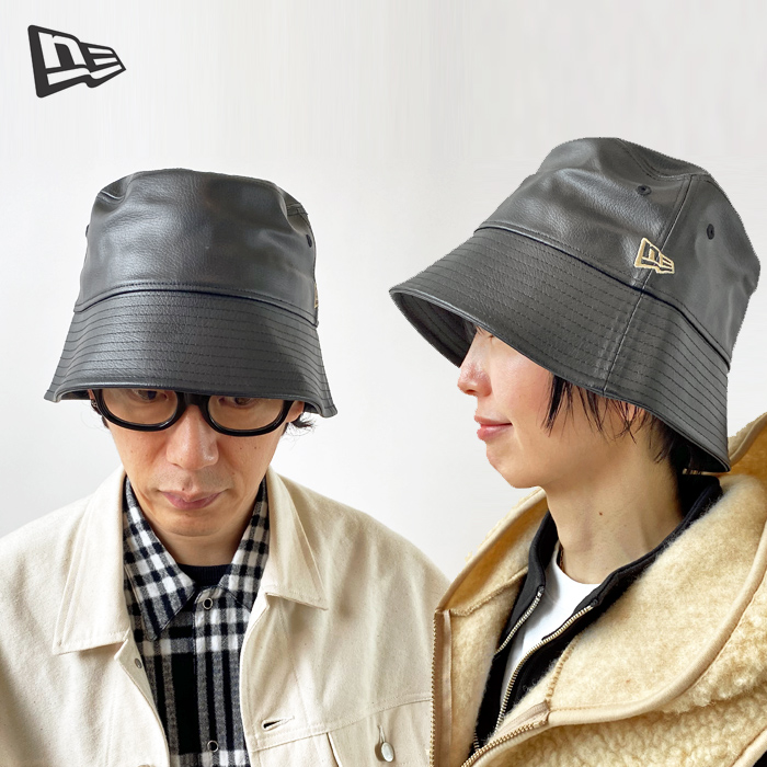 SUPPLIER Faux Leather Reversible バケットハット フェイクレザー バケットハット 帽子 レディース ハット・メール