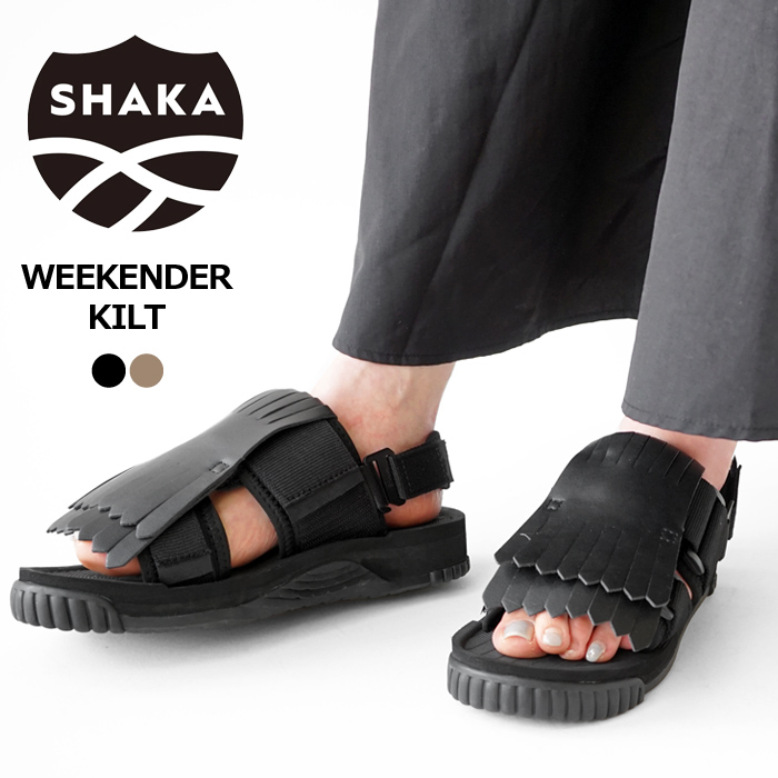 シャカ サンダル レディース SHAKA WEEKENDER KILT ウィ―クエンダーキルト スポーツサンダル ベルクロストラップ ビーチサンダル  スポサン SK-221