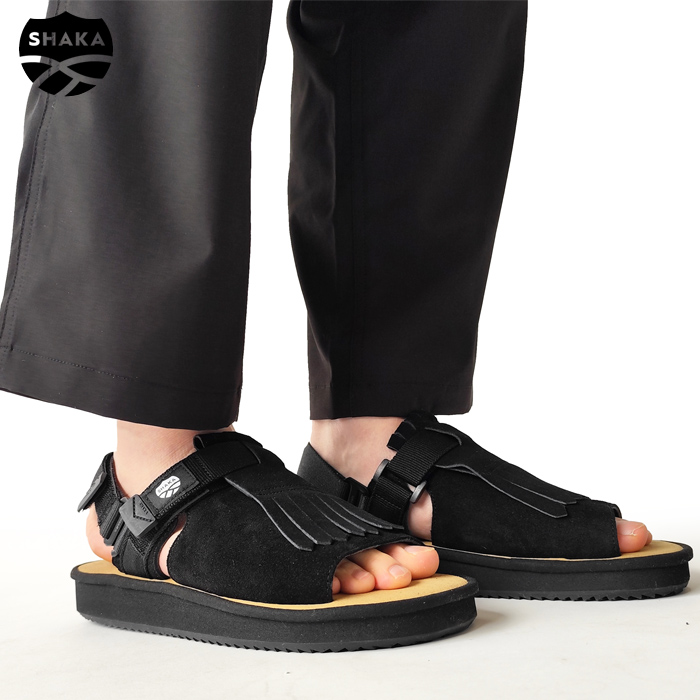SHAKA（シャカ） サンダル OPEN TOE MULE KILT SUEDE オープントゥ