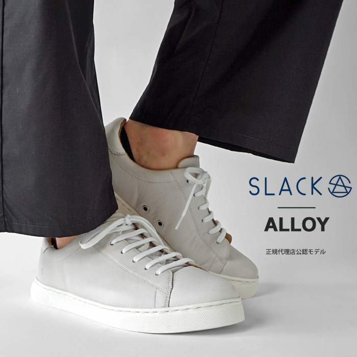 スラック フットウェア スニーカー メンズ SLACK FOOTWEAR _ONE ALLOY レザー シューズ 靴 本革 ローカット SLU201-102 ≪★返品交換対象外≫