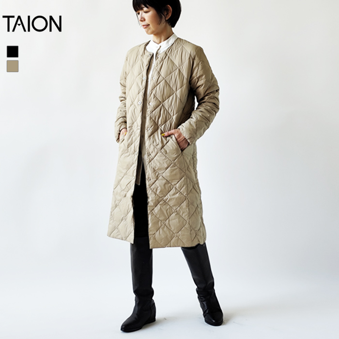 TAION（タイオン） ダウン ジャケット コート シティ ロング ダウン 