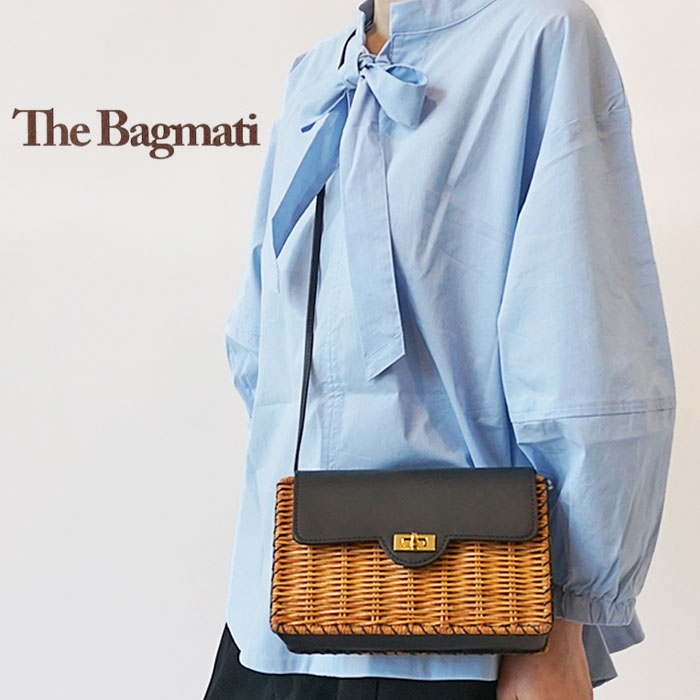 バグマティ かごバッグ ショルダー レディース The Bagmati ミニバッグ ミニショルダー BBK23-AW02 籐 ラタン ウィッカー レザー 2Way 内布付き 【2024SS 新作】｜j-piaplus｜02