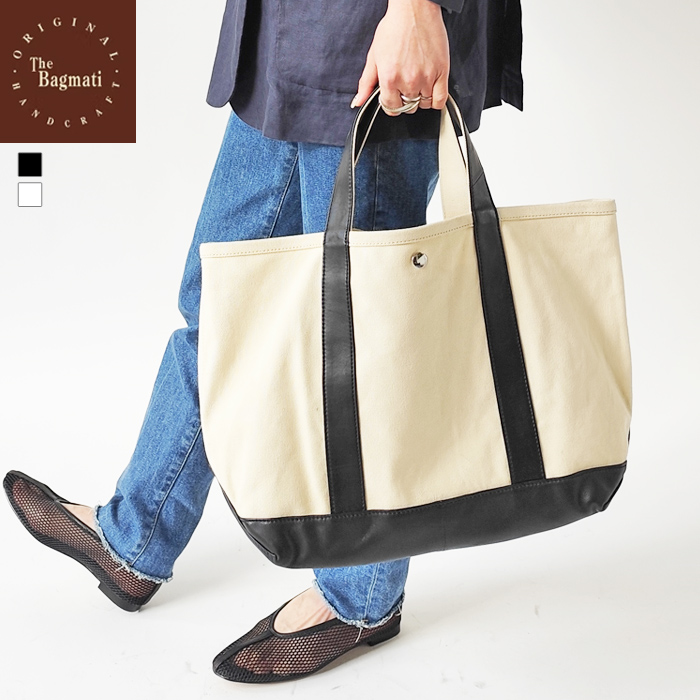 ＜The Bagmati＞LIC TOTE BAG S/バッグ The Bagmati(バグマティ) Duck Canvas Color Logo Tote Bag