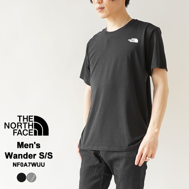 ザ ノースフェイス Tシャツ 半袖 THE NORTH FACE メンズ クルーネック  トップス ロゴ 薄手 速乾性 Men's Wander S/S NF0A7WUU (ゆうパケット対象)｜j-piaplus｜02