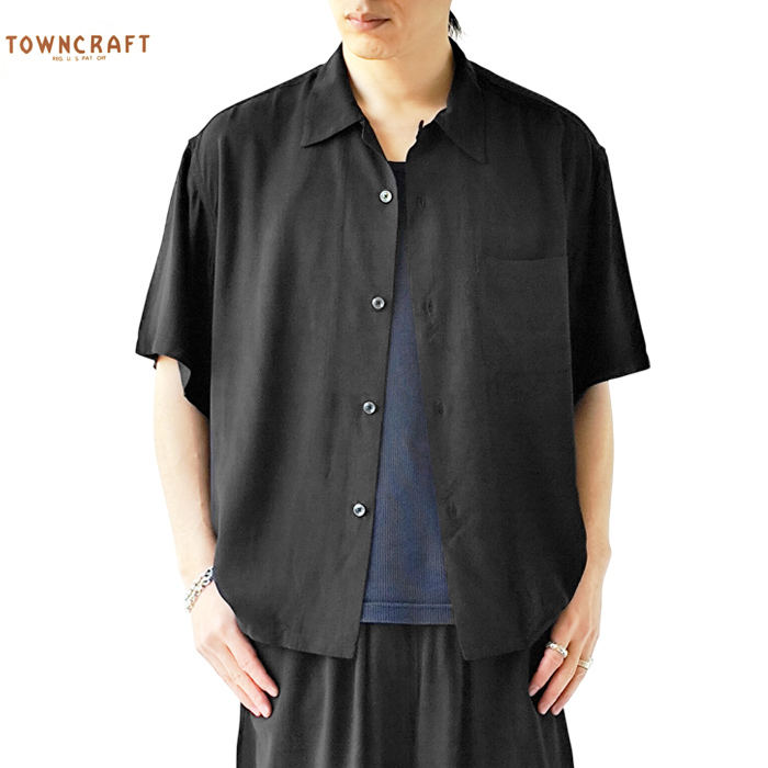 TOWNCRAFT(タウンクラフト) 開襟 シャツ メンズ PRINTED LOOP COLLAR TOWNCRAFT(タウンクラフト) 開襟 シャツ メンズ PRINTED LOOP COLLAR