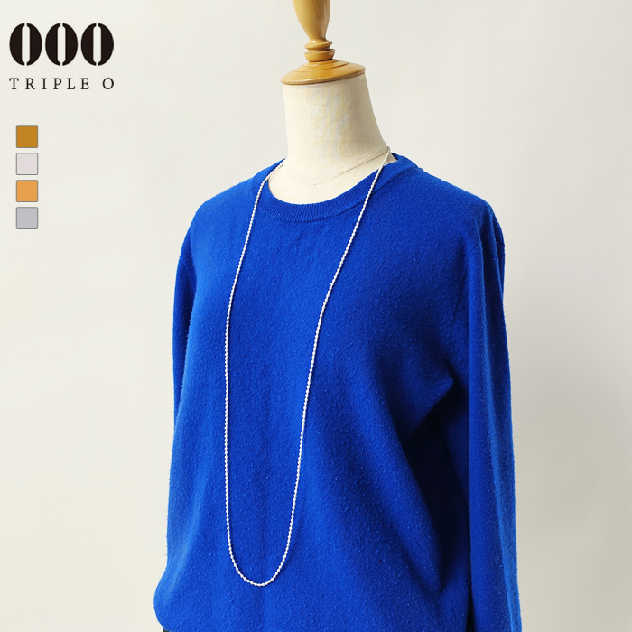 トリプル オゥ ネックレス レディース TRIPLE O 000 Micro Sphere 120