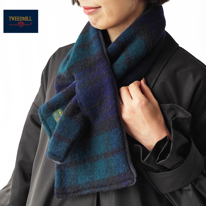TWEED MILL(ツイードミル) フリース マフラー チェック PNW Fleece TWEED MILL(ツイードミル) フリース マフラー チェック PNW Fleece
