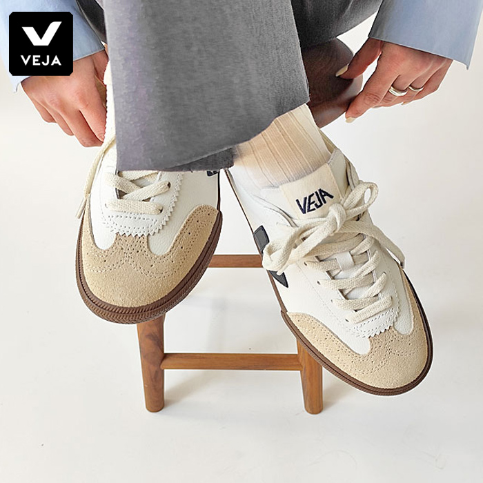 新品未使用　VEJA 25㎝　スニーカー　アイボリー　レディース　送料無料 VEJA (正規販売店) ヴェジャ ベジャ スニーカー レディース V-10
