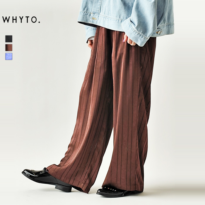 WHYTO（ホワイト） WHYTO. パンツ トラウザー レディース ロングパンツ 