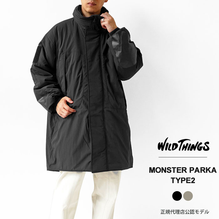 ワイルドシングス ナイロン ジャケット メンズ WILD THINGS MONSTER PARKA TYPE2 モンスターパーカーアウター  WT23101SN≪★返品交換対象外≫