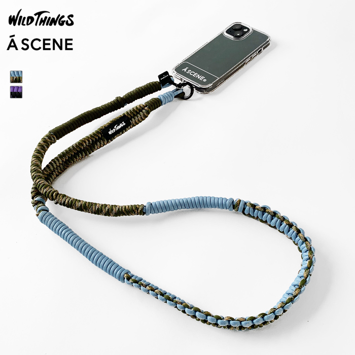 ワイルドシングス エーシーン パラコード ストラップ WILD THINGS A SCENE Design paracord shoulder M  WT24484-AS WT03-002(ゆうパケット対象)