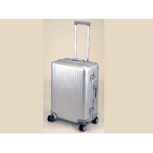 極美品 キャプテンスタッグ ロード アルミ スーツケース M シルバー