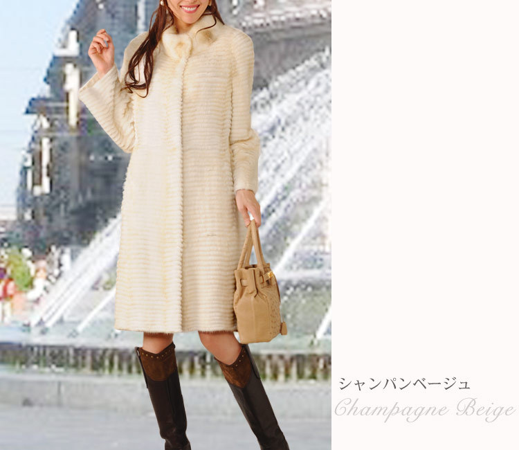 sankyo shokai（三京商会） 毛皮 マスクラット ロング コート