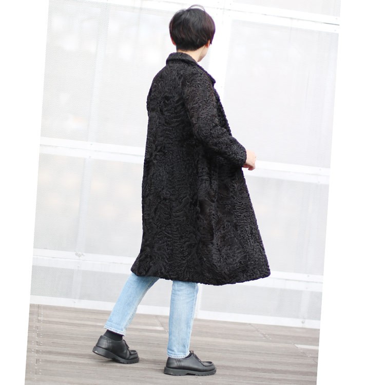 新品・タグ付き♡トロイメライ ファーコート ラム ラビット 定価59000円 sankyo shokai（三京商会） ファー コート メンズ カラクル ラム