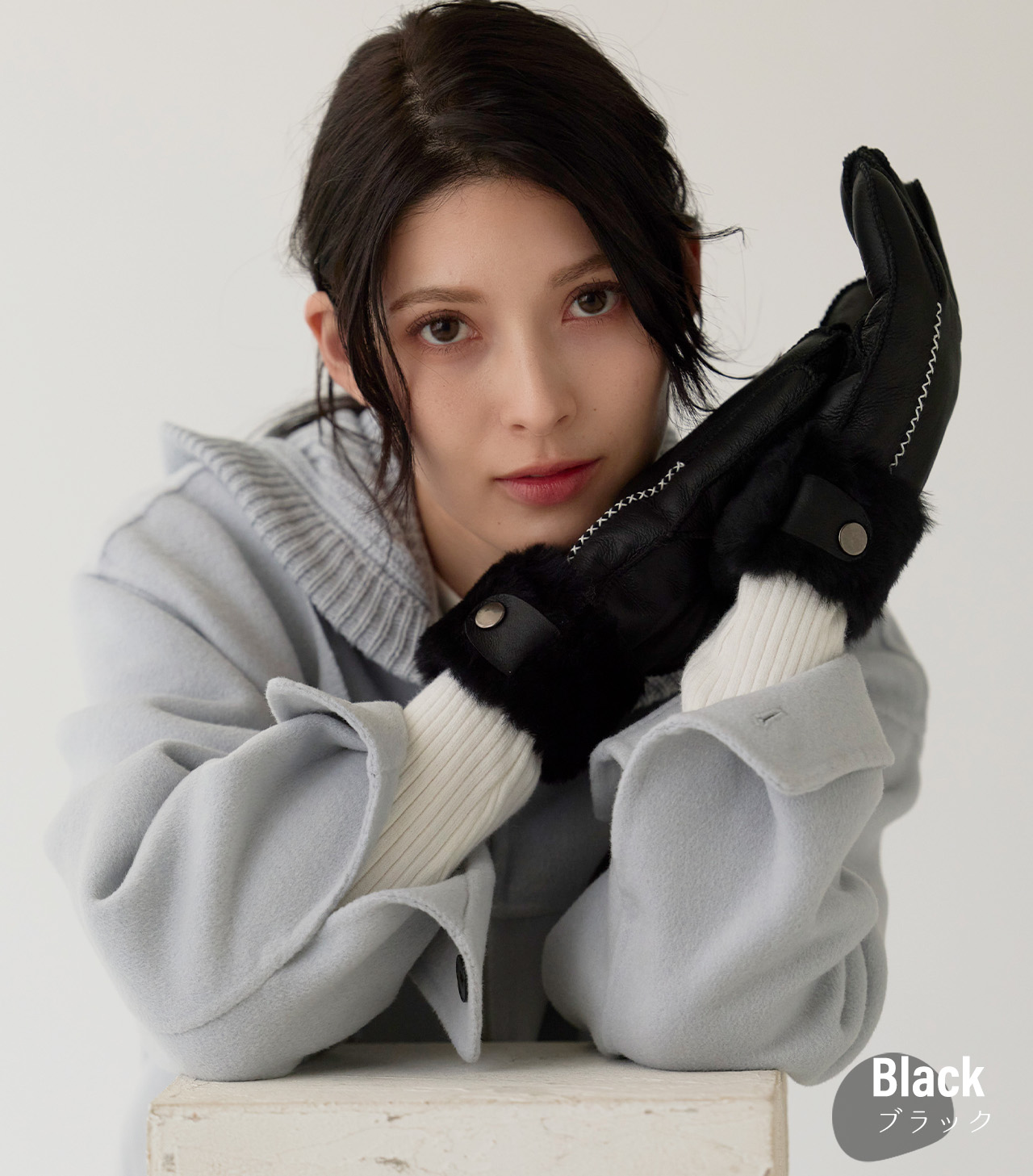 ☆FREAK’S STORE☆美品リアルムートンコート＆グローブ（手袋）付き 307768_5.jpg