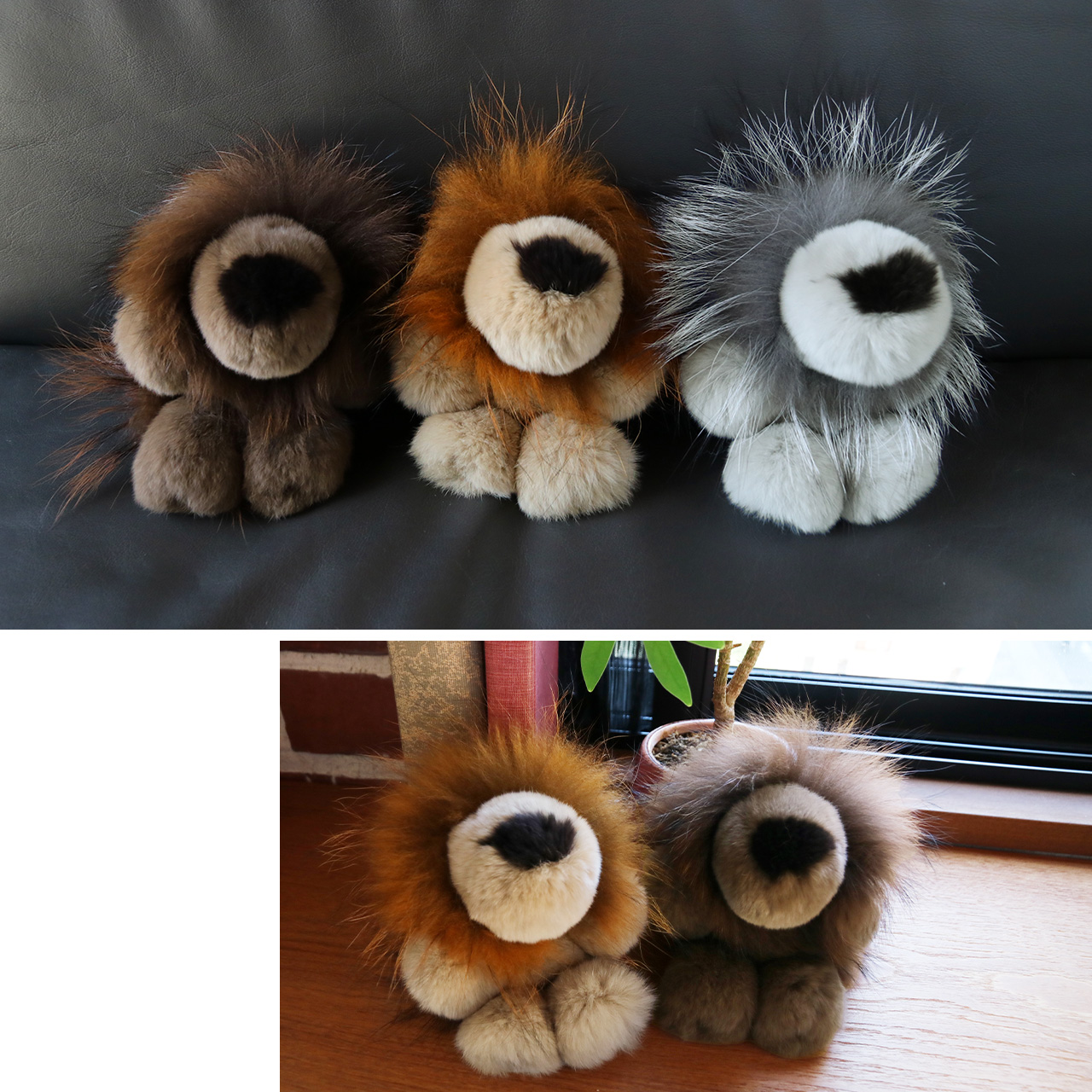 sankyo shokai（三京商会） バッグチャーム ファー チャーム ライオン