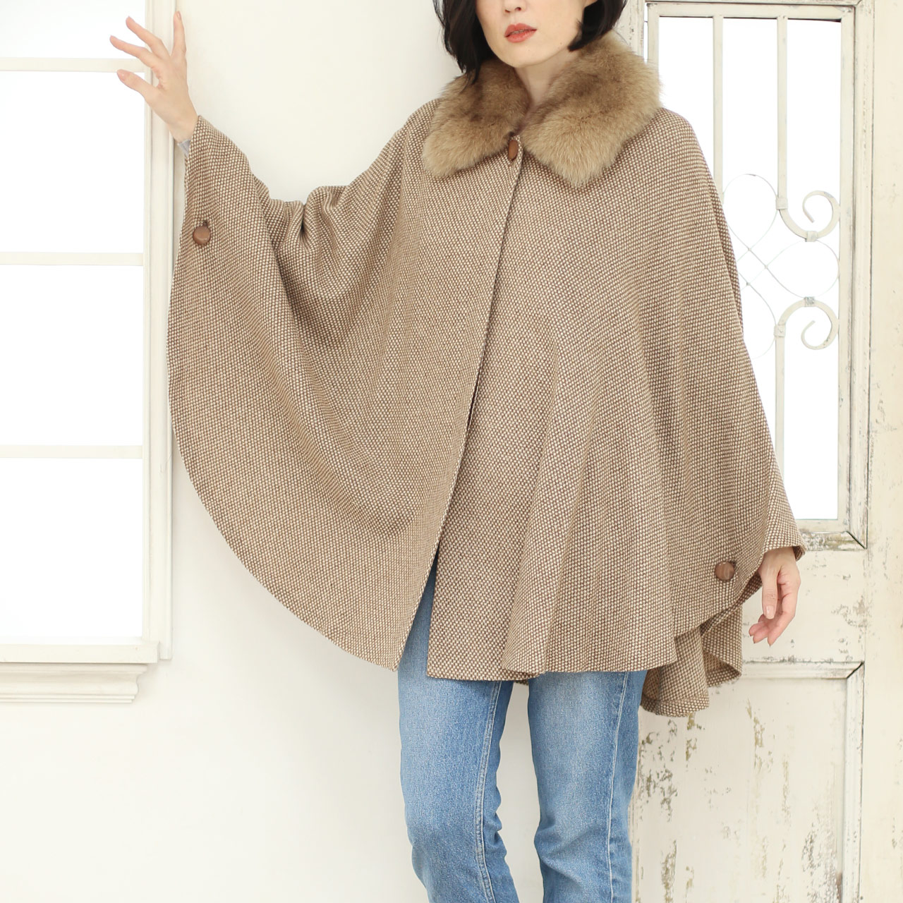 FOXEY フォックスファー ケープ maisonhortenselili.com