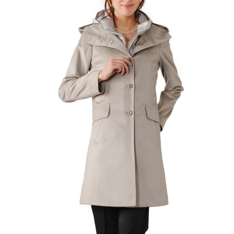 DAKS フード付きカシミヤ100%コート　ベージュ DAKS フード付きカシミヤ100%コート ベージュ メンズ｜全商品｜DAKS