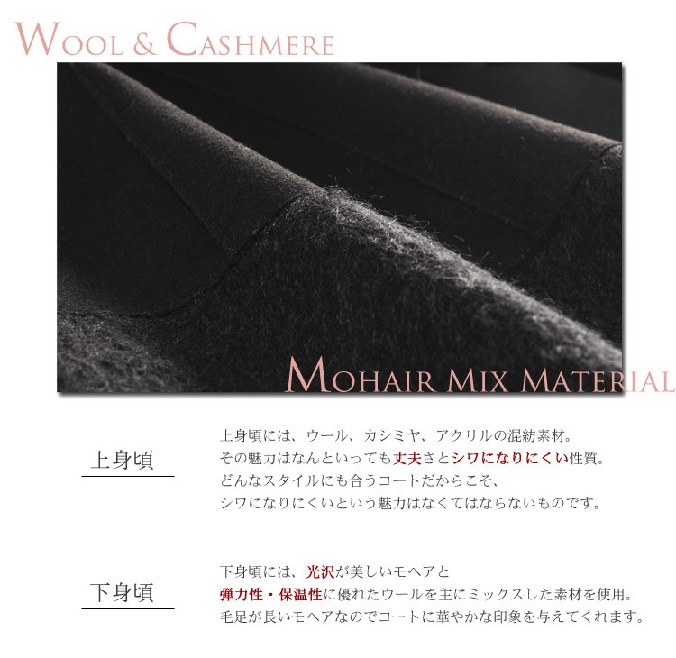 sankyo shokai（三京商会） [10%offクーポン]ファー付ウールコート