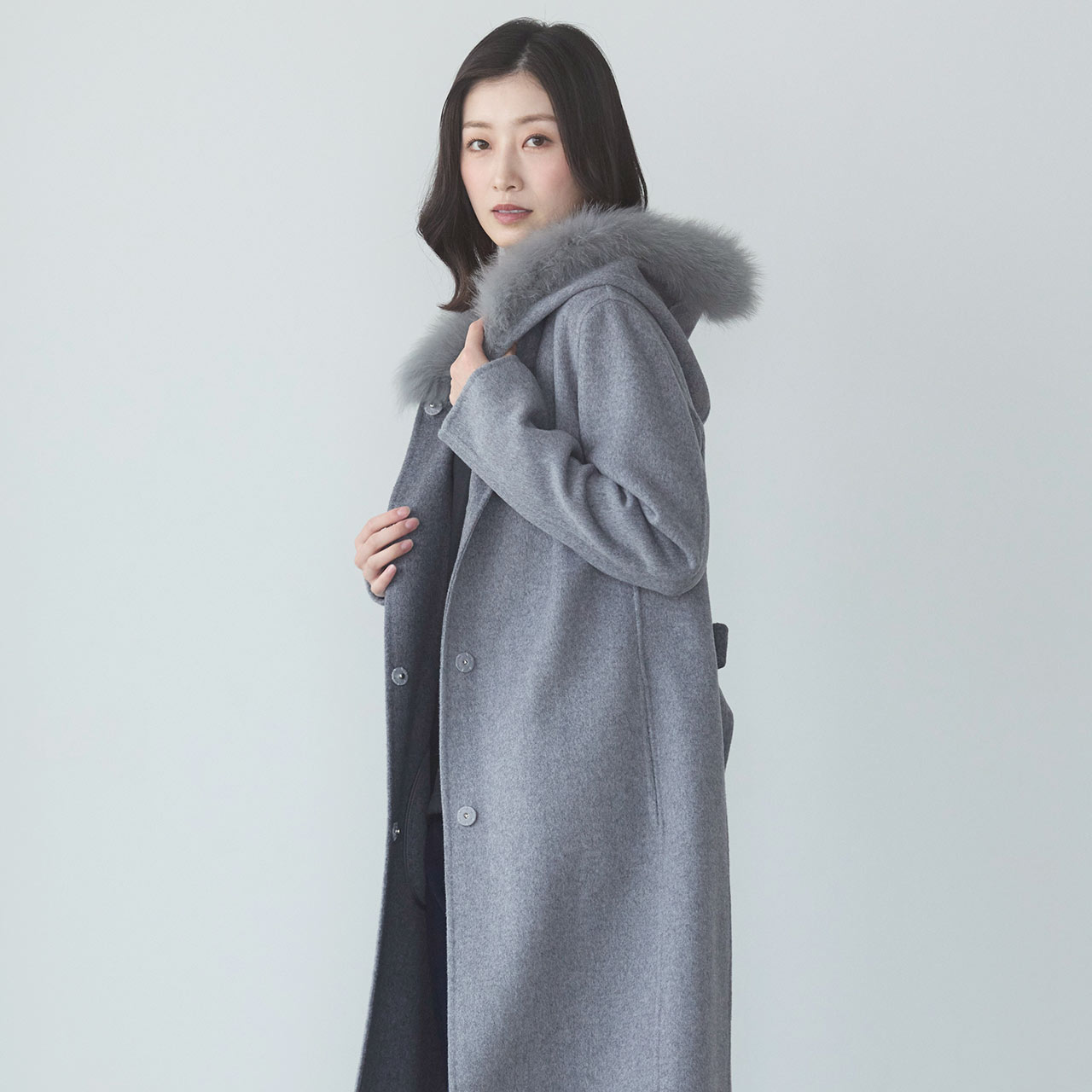 Filomo（フィローモ） カシミヤ 混 ロング コート ダブルフェイス