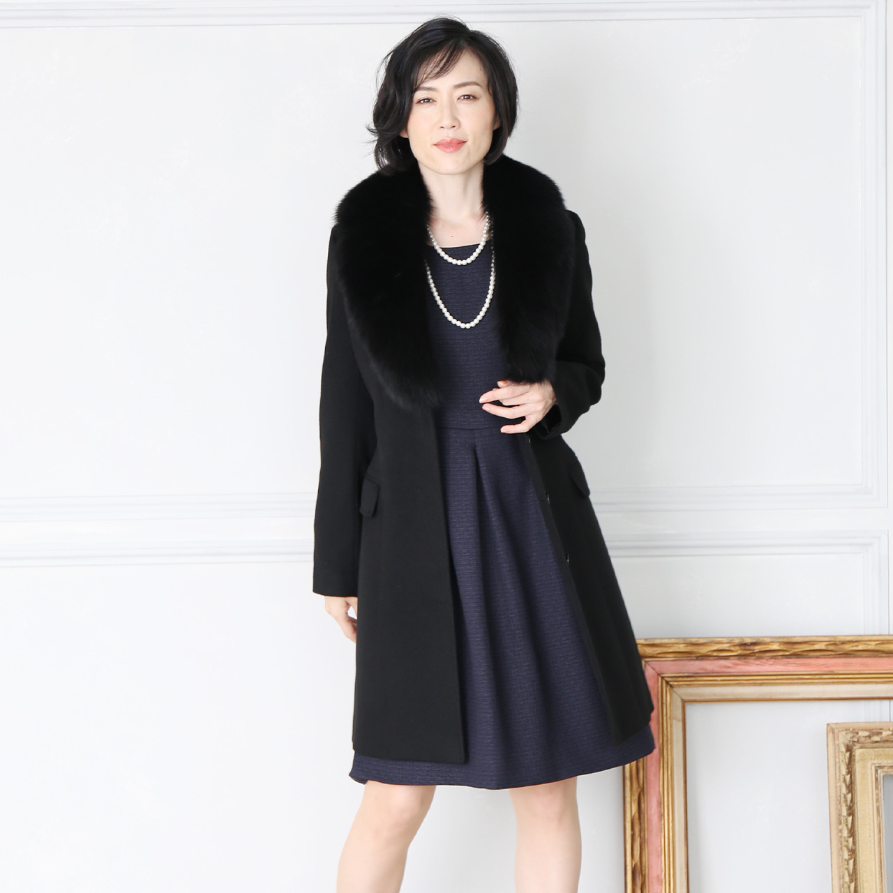 Filomo（フィローモ） カシミヤ ブレンド ウール コート フォックス