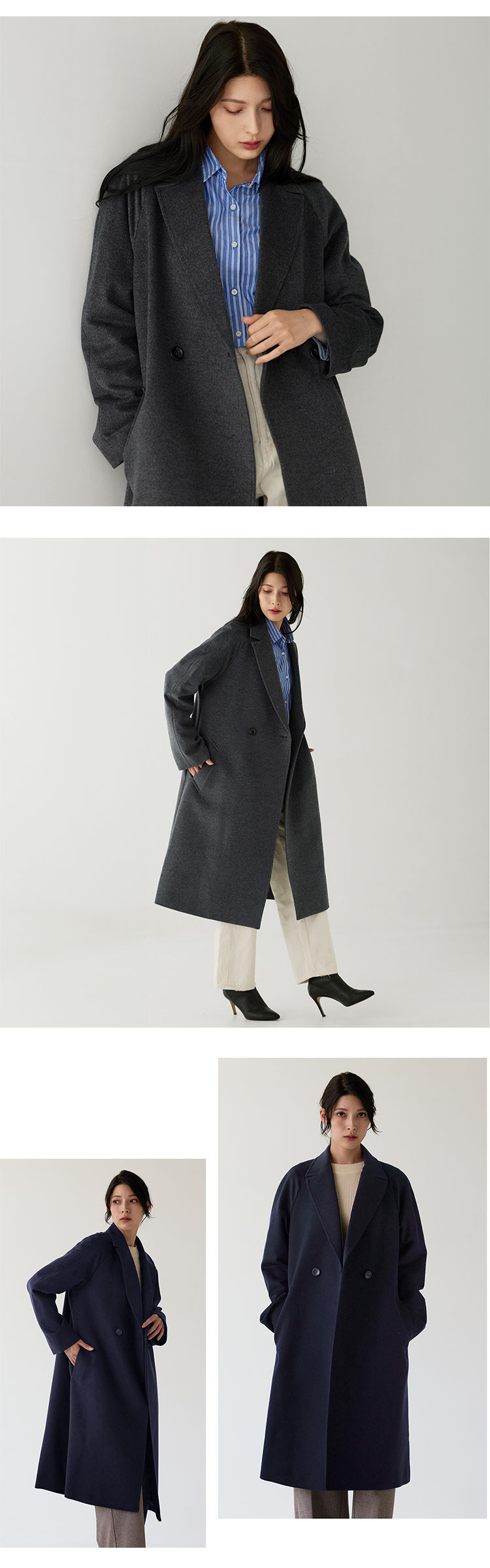 カシミヤブレンドウールチェスターコート