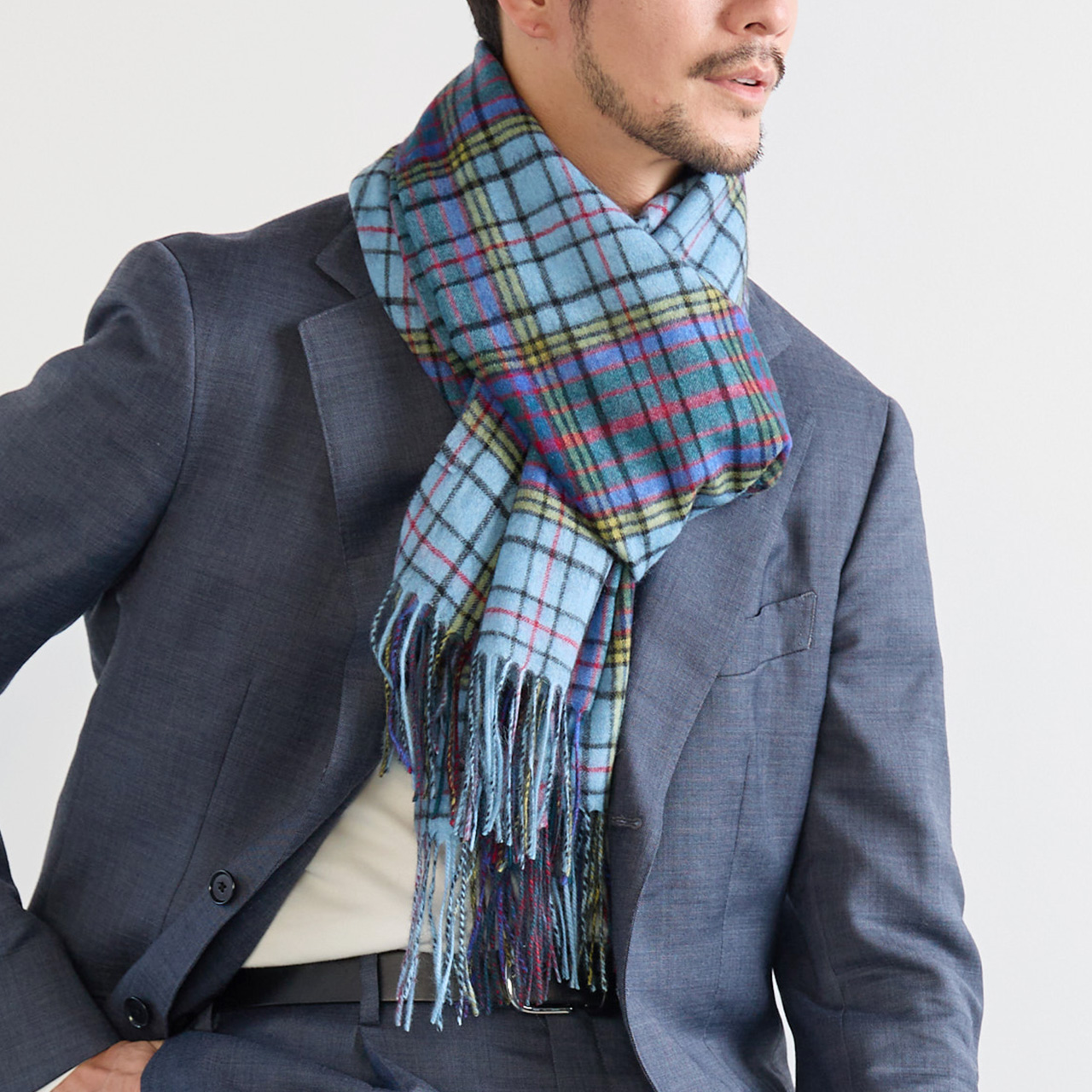 sankyo shokai（三京商会） ［期間限定価格］カシミヤ 100% チェック