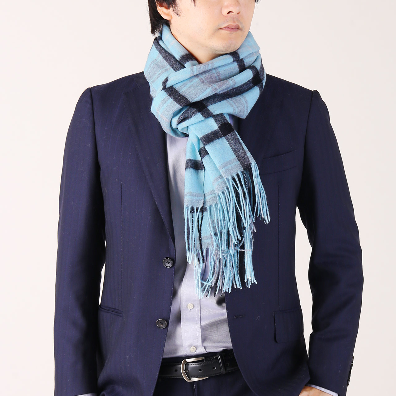 sankyo shokai（三京商会） ［期間限定価格］カシミヤ 100% チェック