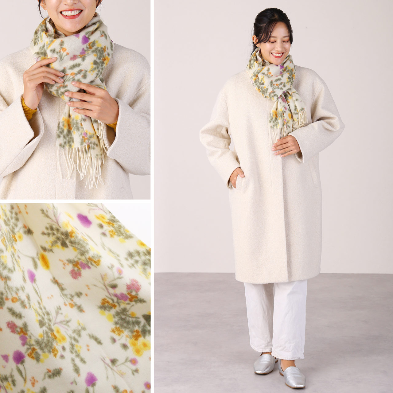 sankyo shokai（三京商会） カシミヤ 100% チェック ストール