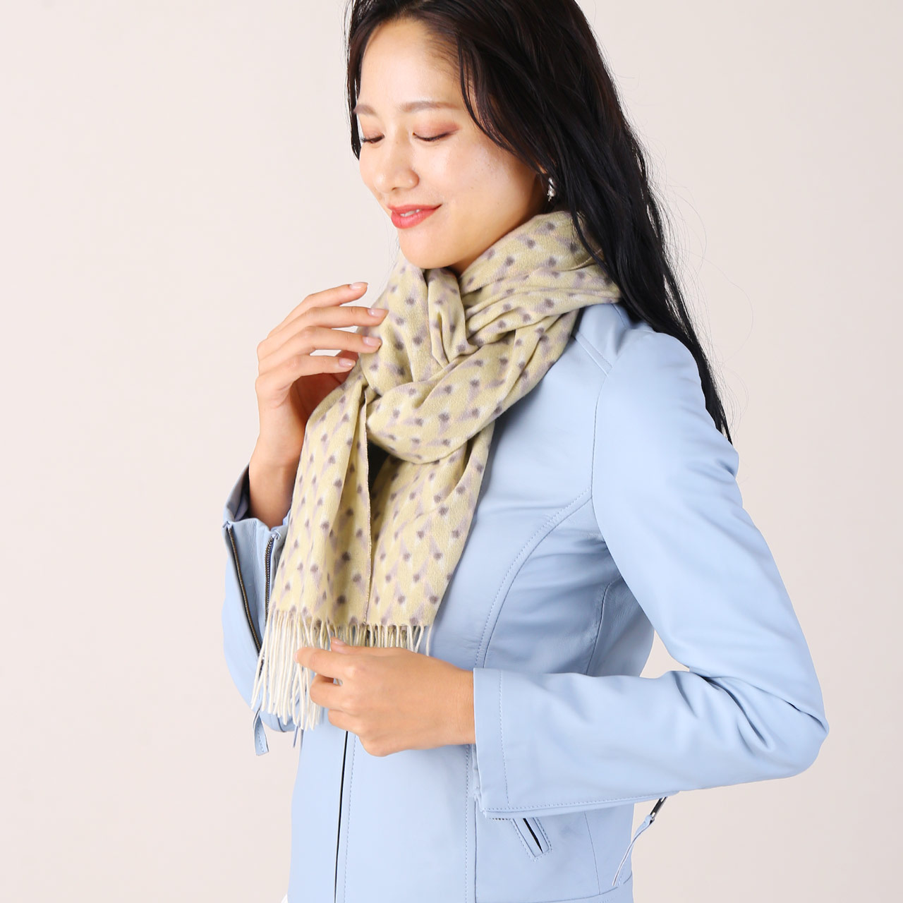 sankyo shokai（三京商会） カシミヤ 100% チェック ストール