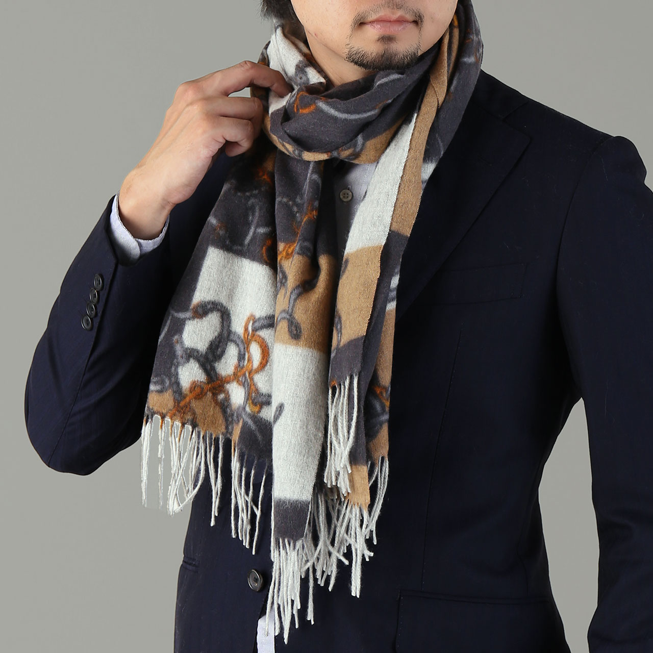 最終値下 Loro Piana チェック柄 カシミアストール 最終値下 Loro Piana チェック柄 カシミアストール 最終値下 Loro