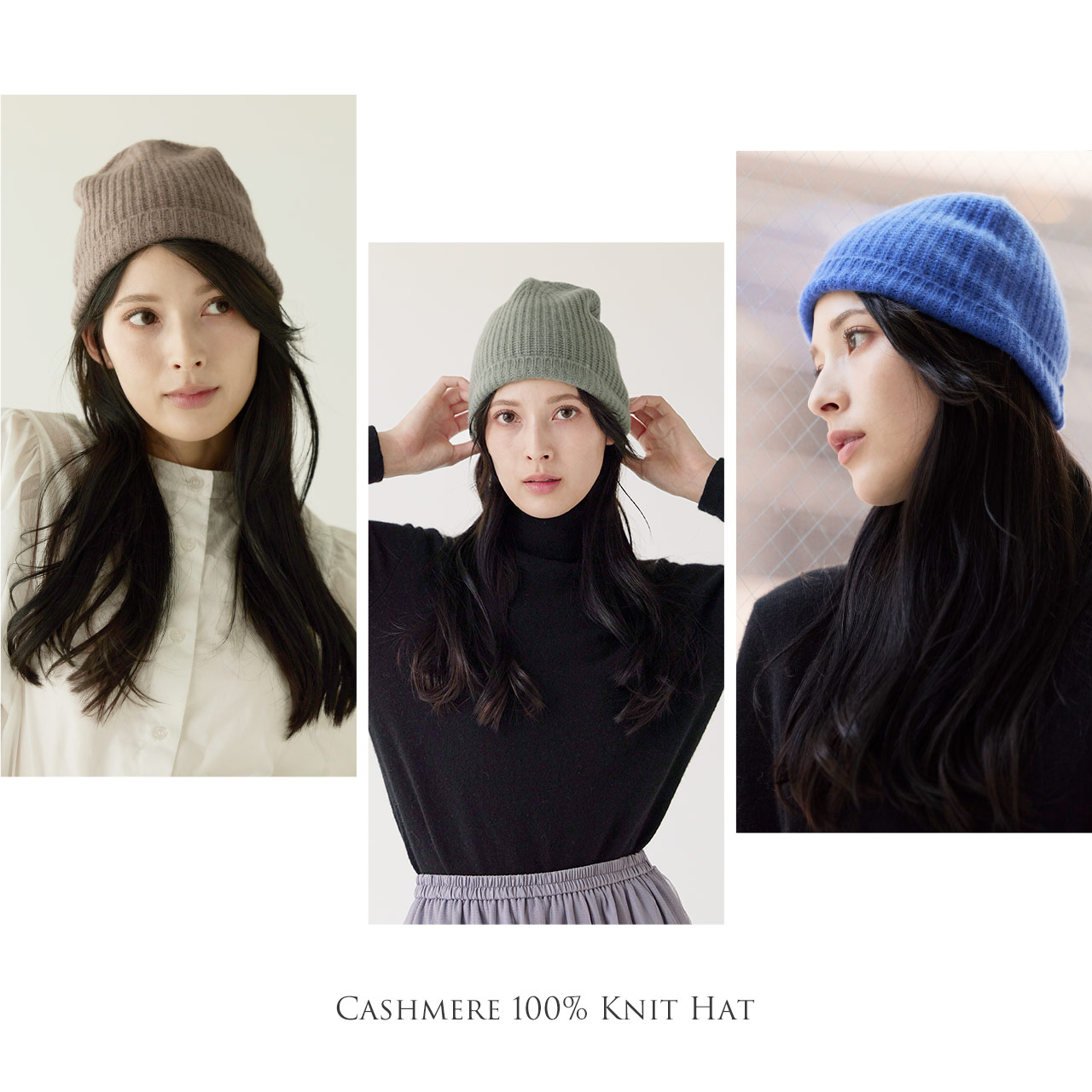 sankyo shokai（三京商会） ニット帽 レディース カシミヤ100％ 帽子