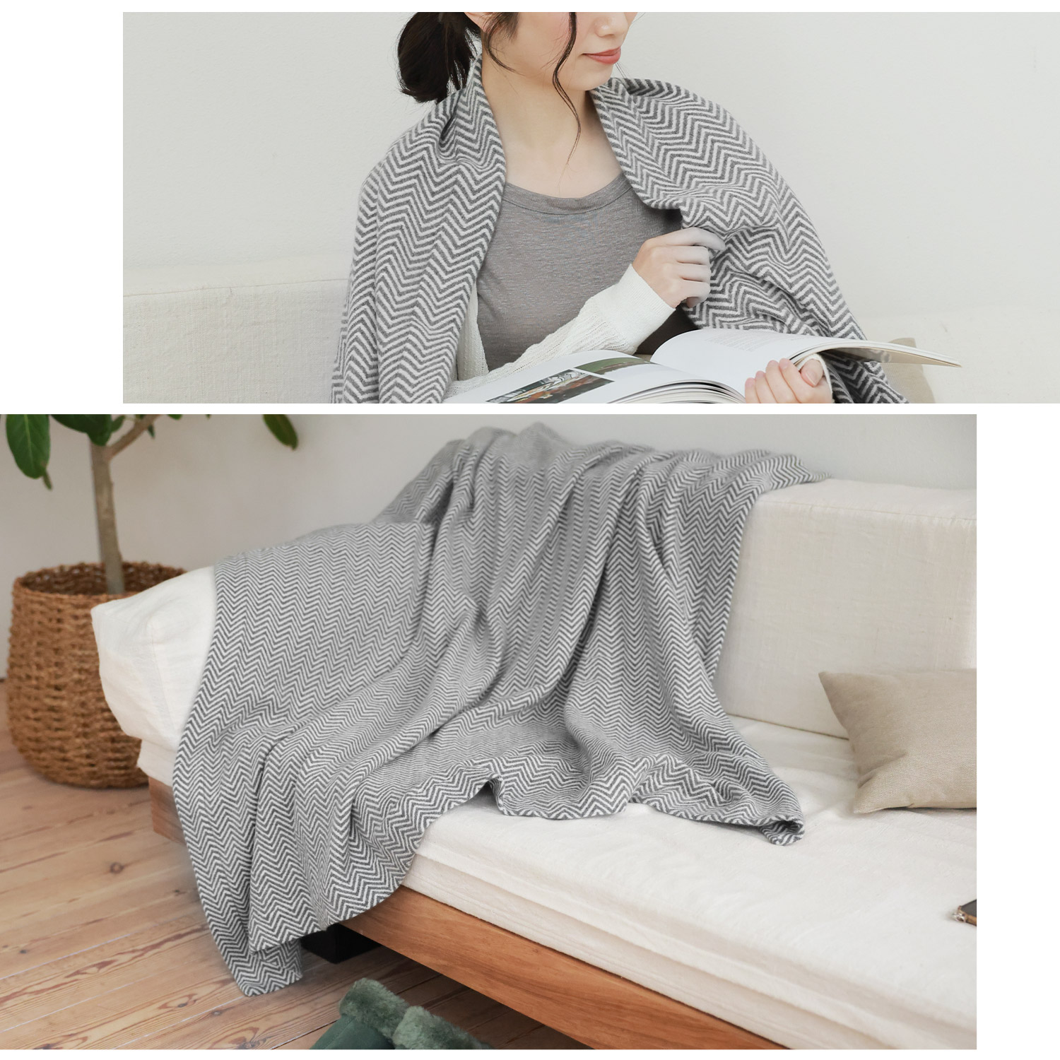 カシミヤ100% ブランケット 厚手 ふんわり