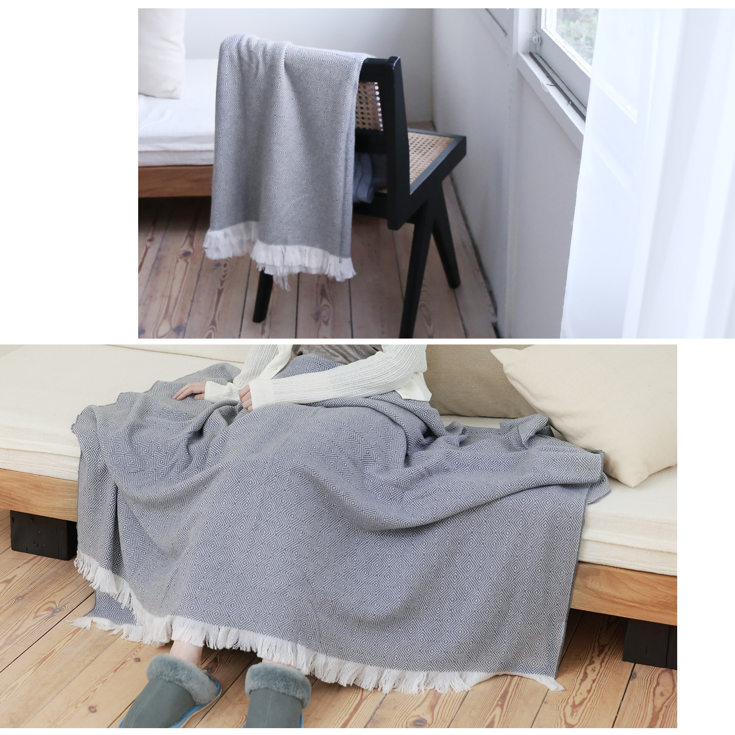 カシミヤ100% ブランケット 薄手 ふんわり