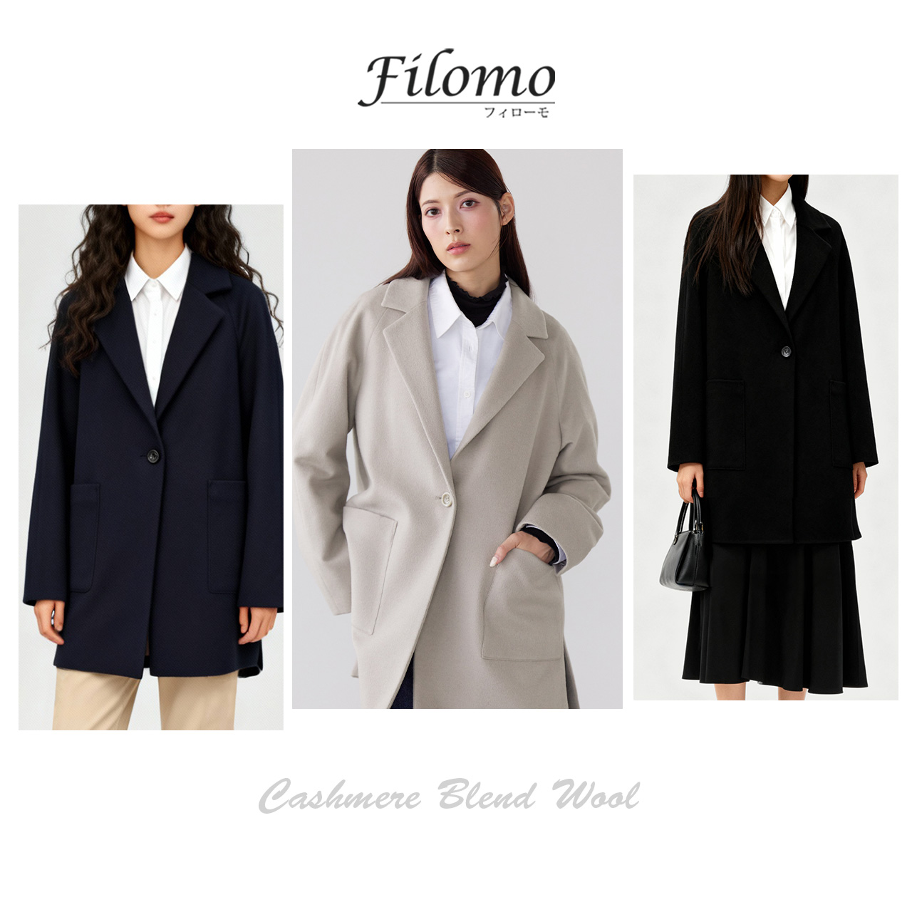 Filomo（フィローモ） [10%offクーポン]チェスターコート カシミヤ