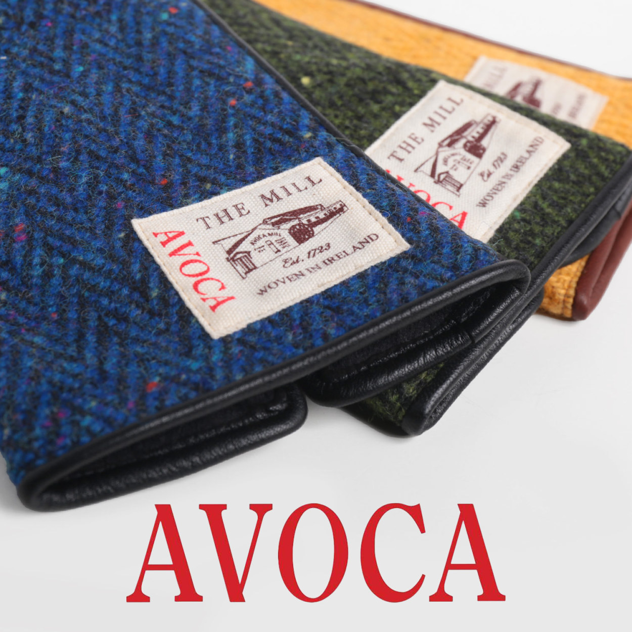 AVOCA [5%offクーポン]AVOCA ツイード 手袋 グローブ レディース