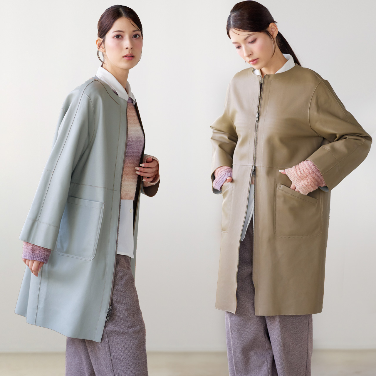 専用　45rpm レザー切替 切りっぱなし加工 ウールコート 専用 45rpm レザー切替 切りっぱなし加工 ウールコート 楽天市場