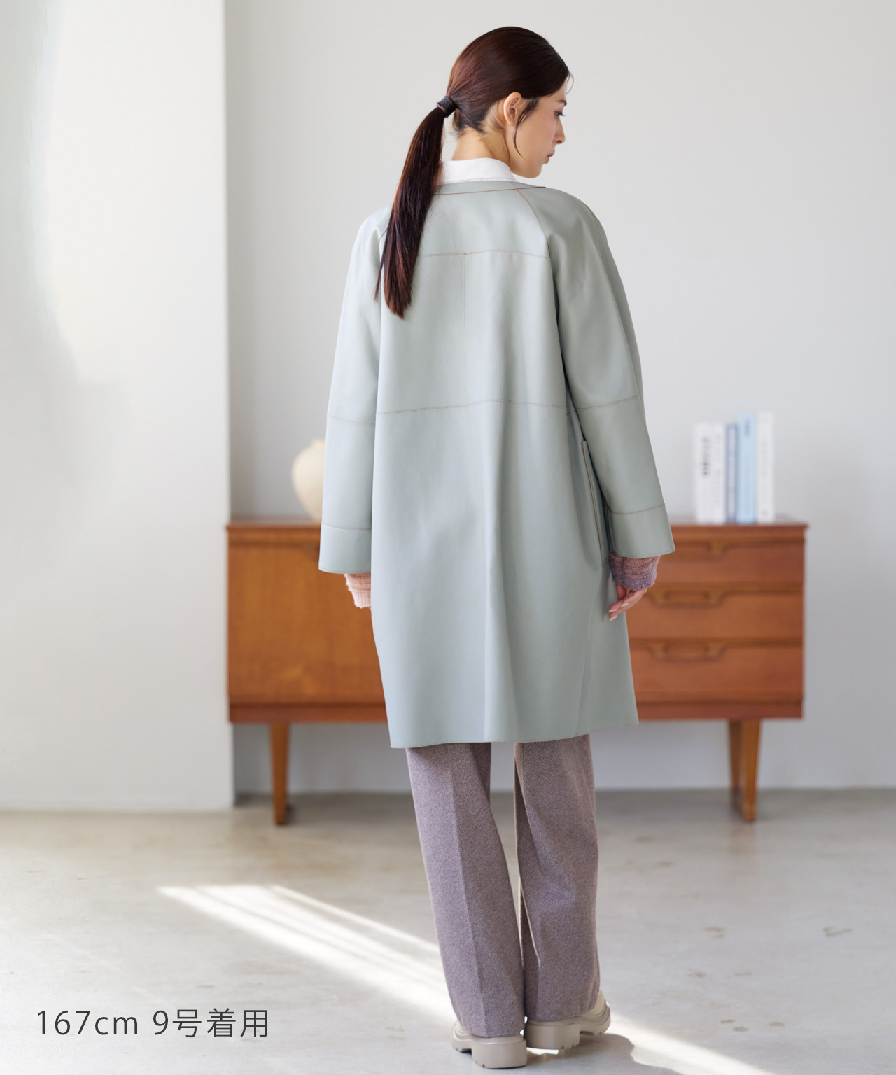 sankyo shokai（三京商会） コート レディース ノーカラー